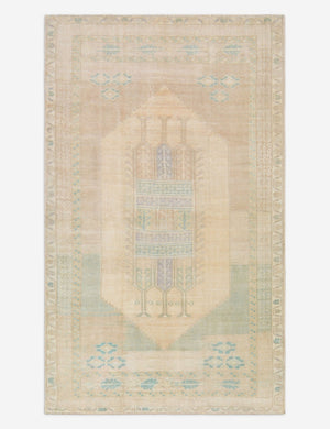 Vintage Turkish Hand-Knotted Wool Rug No. 478, 5' x 8' 7