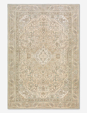 Vintage Turkish Hand-Knotted Wool Rug No. 528, 6' X 9'