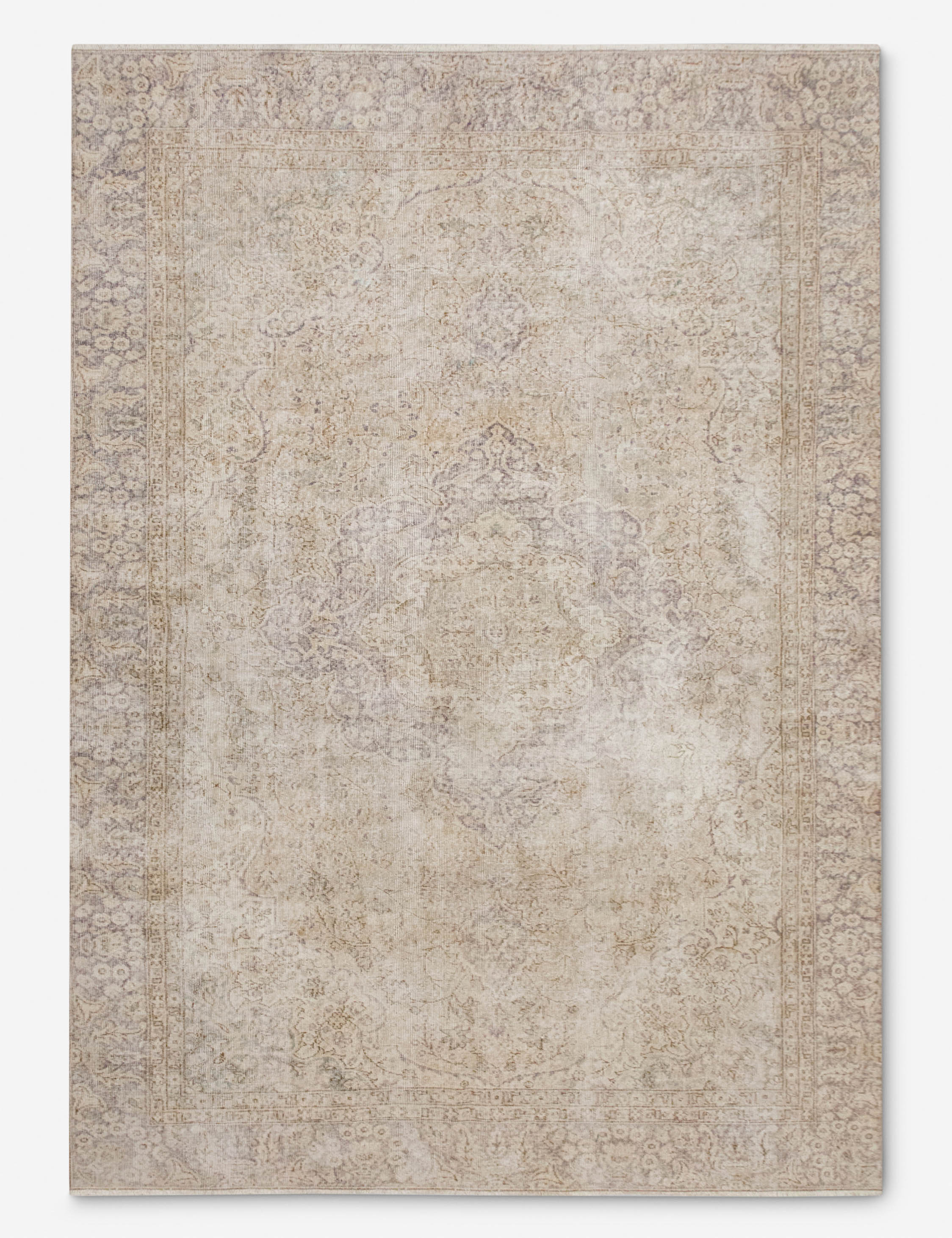 Vintage Turkish Hand-Knotted Wool Rug No. 541, 7'9" x 11'3"