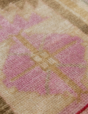 Vintage Turkish Hand-Knotted Wool Mini Rug No. 321, 1'2