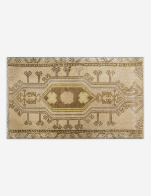Vintage Turkish Hand-Knotted Wool Mini Rug No. 323, 1'4