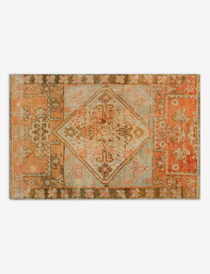 Vintage Turkish Hand-Knotted Wool Mini Rug No. 345, 1'6