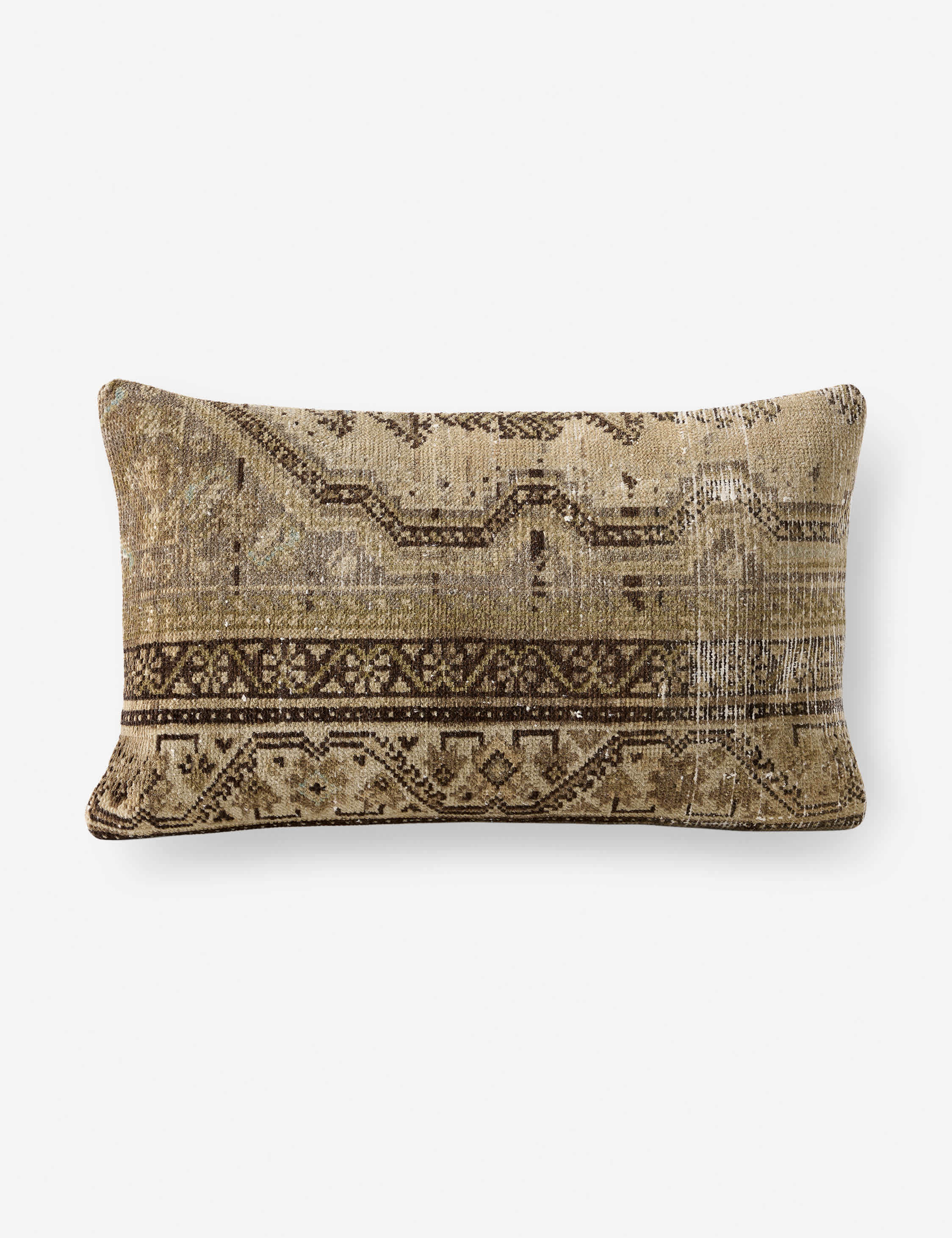 Vintage Lumbar Pillow No. 432, 13" x 21"