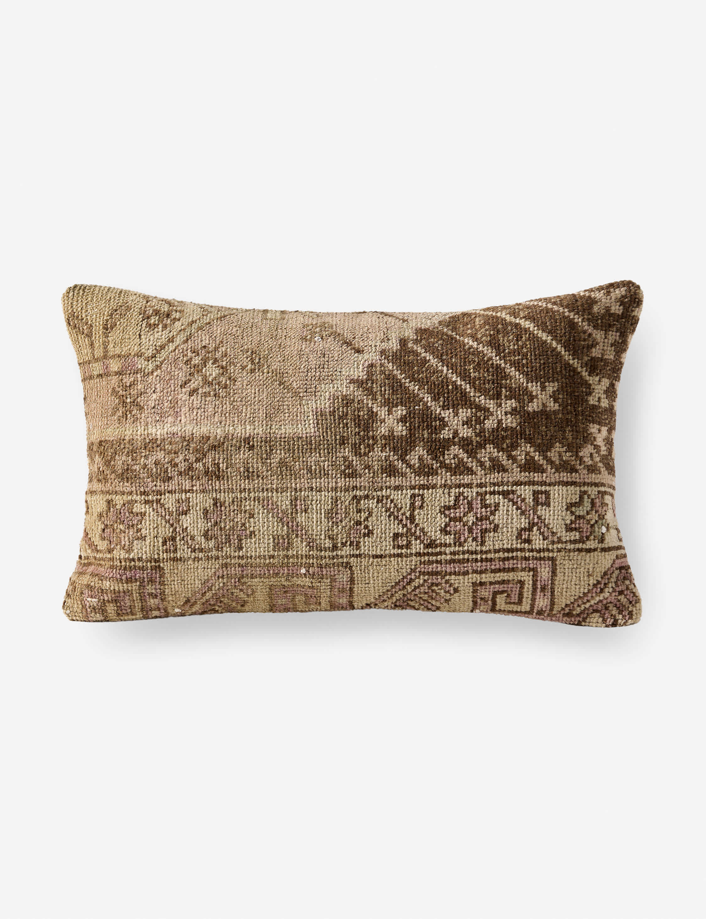 Vintage Lumbar Pillow No. 435, 13" x 21"