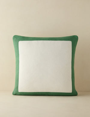 Amica color border outdoor pillow
