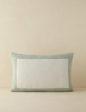 Amica color border outdoor pillow
