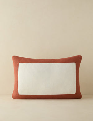 Amica color border outdoor pillow