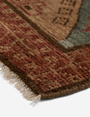 Arata Hand-Knotted Wool Rug Swatch, Juniper