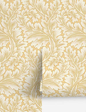 Parkrose Wallpaper, Golden - Swatch