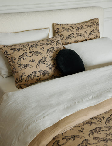 Tiger Hemp Bedding Collection by Sarah Sherman Samuel