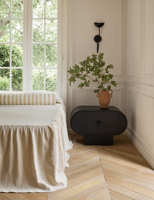 Open Box: Laughlin Nightstand, Black by Sarah Sherman Samuel