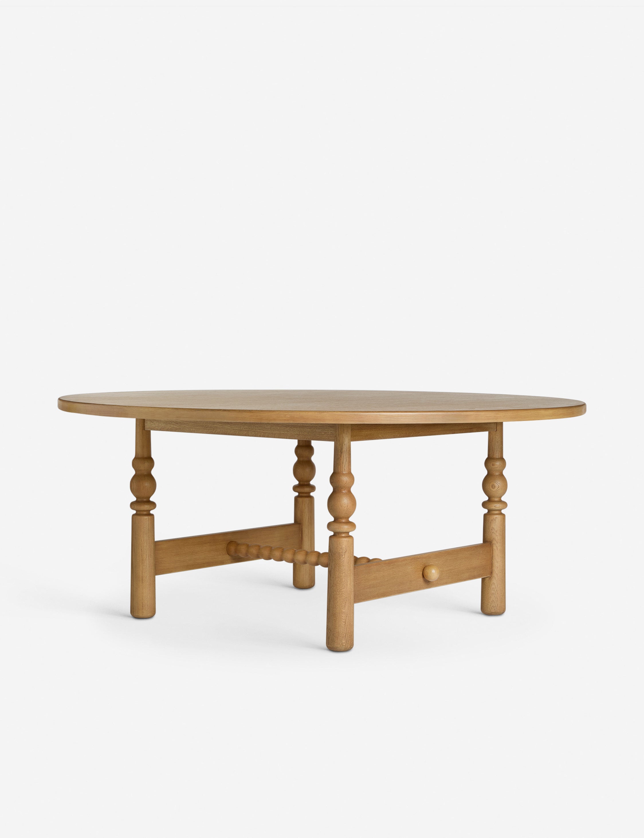 Open Box: Blume Round Dining Table, Natural 72"W