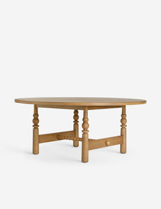 Open Box: Blume Round Dining Table, Natural 72"W