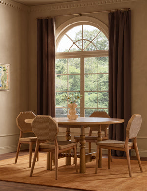 Blume Round Dining Table : Natural / 60