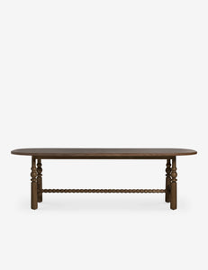 Open Box: Blume Oval Dining Table, Smoked Oak 98"W