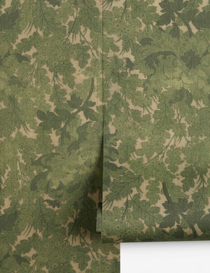 Cynthiane Textile String Wallpaper Swatch, Green