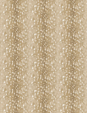 Deer Linen Fabric Swatch by Nathan Turner, Gold