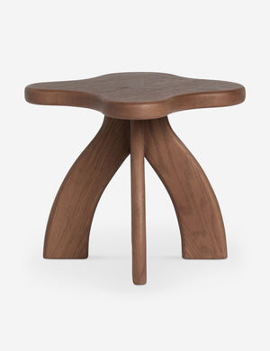 Etna sculptural modern wood accent stool by Aimee Song