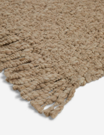 Furin Handwoven Wool Rug Swatch  by DISC Interiors, Dune