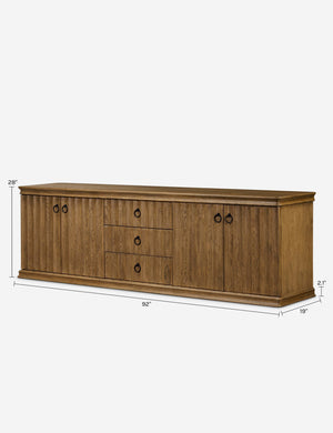 Cambra Media Console by Amber Lewis x Four Hands : Drifted Oak