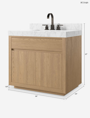 Catalan Bath Vanity : Natural Oak / 72