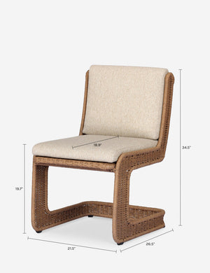 Ensley Outdoor Dining Chair : Natural