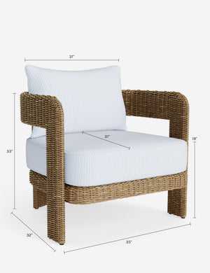 Hadler Outdoor Accent Chair : Oat Sunbrella Play