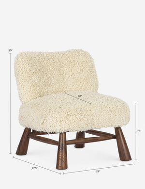 Marl Accent Chair by Meno Home x Co.House Designs : Ivory Wool