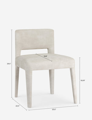 Velez Dining Chair : Ivory Boucle