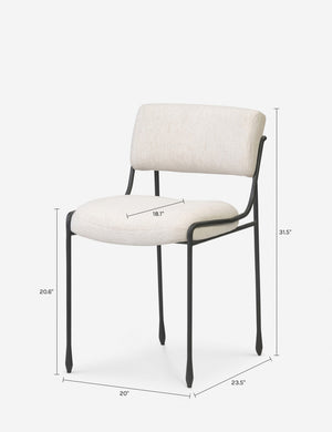 Sandahl Dining Chair : Snow Crypton Nomad