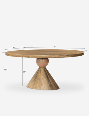 Jasmine Oval Dining Table : Natural