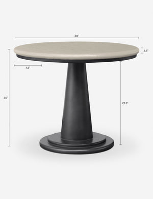 Brio Round Outdoor Dining Table : Cream