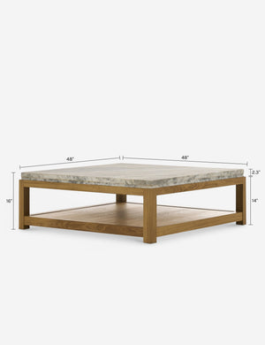 Roberta Coffee Table by Amber Lewis x Four Hands : White Marble