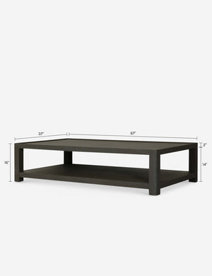 Sasha Coffee Table by Amber Lewis x Four Hands : Dark Green