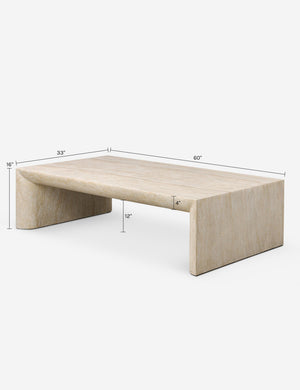 Sonder Coffee Table : Travertine