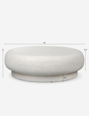 Sosie Indoor / Outdoor Round Coffee Table : White