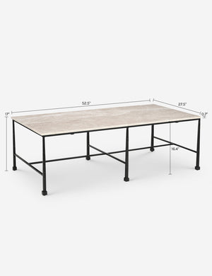 Tristan Coffee Table : Beige Marble