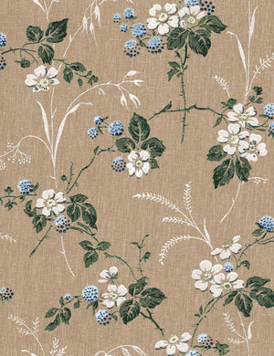 Heaton Linen Fabric Swatch by Nathan Turner, Camel