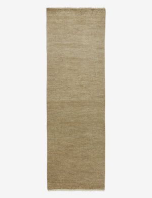 Heritage moss gray rug in its runner size