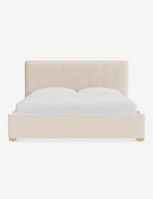 Open Box: Johnson Storage Bed, Ivory Modern Boucle King
