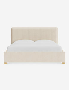 Open Box: Johnson Storage Bed, Ivory Modern Boucle King