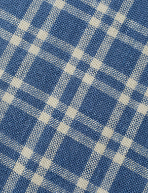Kemper Linen Fabric Swatch by Heidi Caillier, Delf Blue