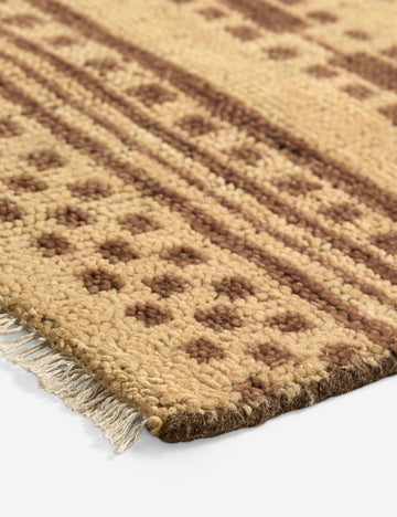Loring Hand-Knotted Wool Rug Swatch, Mink