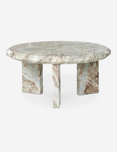 Open Box: Kapala Coffee Table, Taupe Marble Large