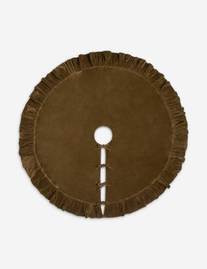 Mauree ruffle edge velvet tree skirt