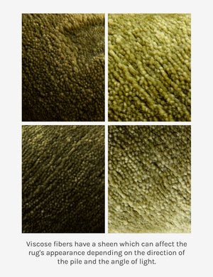 Nelio Hand-Loomed Viscose Rug Swatch by Sarah Sherman Samuel, Chartreuse