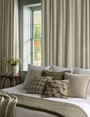 Matilda Pillow by Chris Loves Julia x Loloi : Brown and Natural