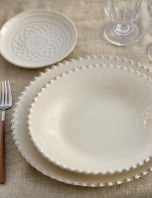 Pearl Stoneware Dinnerware by Costa Nova : Cream / Pasta Bowls -Set of 6