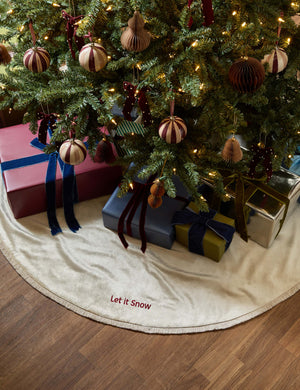 Brandis Velvet Tree Skirt : Champagne