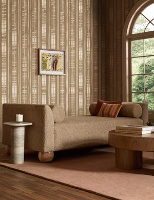 Rigby Daybed : Ivory Modern Boucle